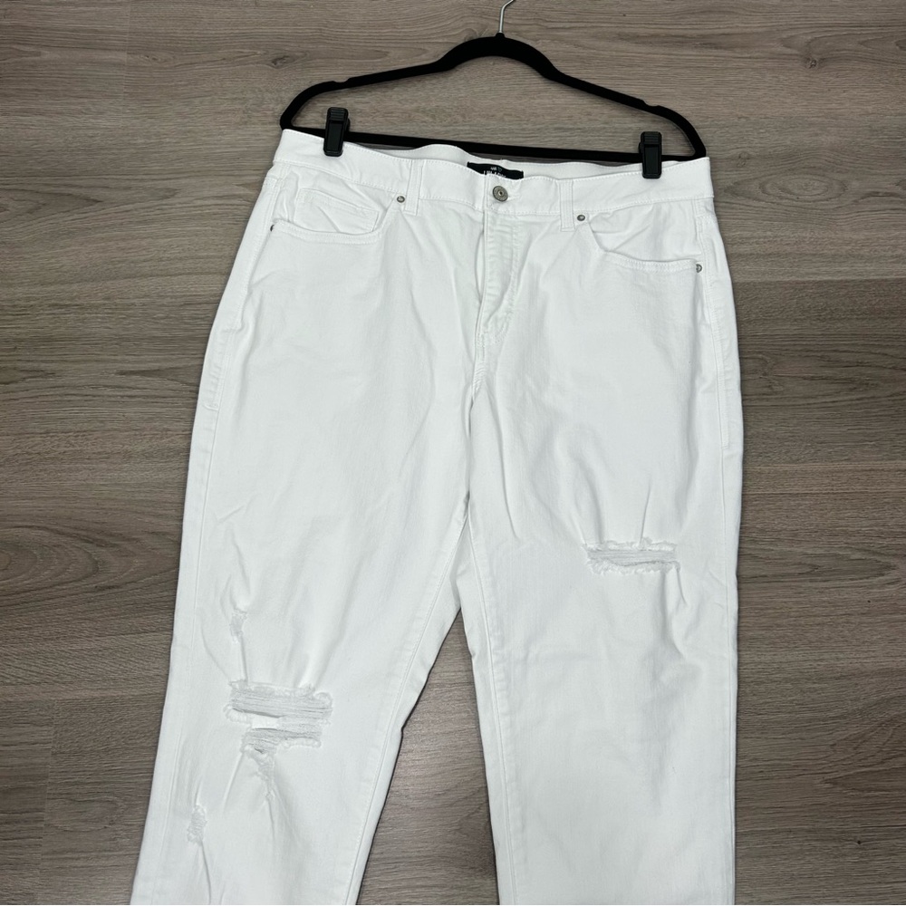 LuLaRoe White distressed skinnny Jeans N6 - Picture 3 of 7